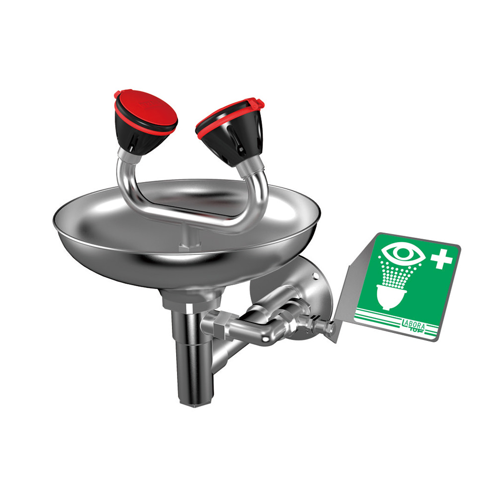 Wall mounted dual mouth eye wash KC 3-1